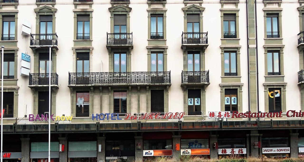 Hotel Les Arcades Ginevra Esterno foto